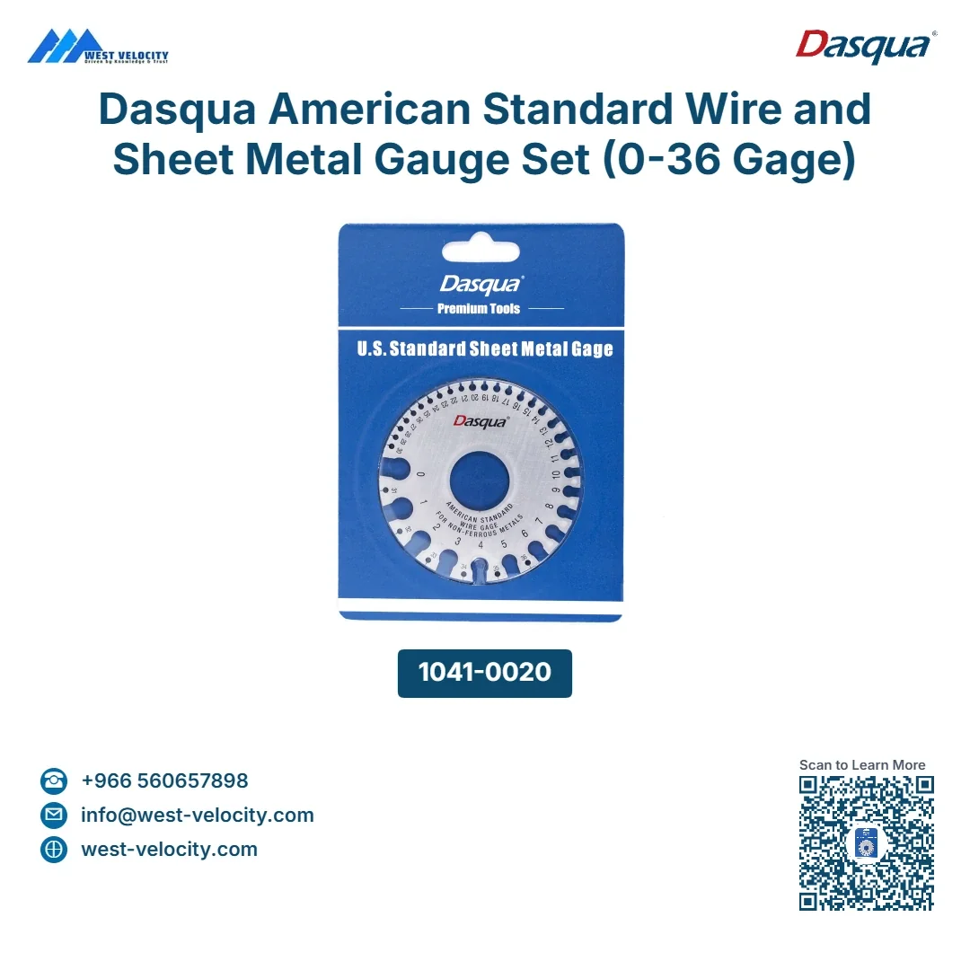 Dasqua American Standard Wire and Sheet Metal Gauge Set (0-36 Gage) - Dasqua - SKU: 1041-0020