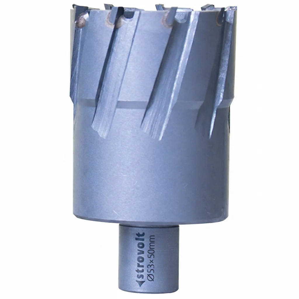 Strovolt 53mm x 50mm TCT Annular Core Cutter  Heavy-Duty Hole Saw for Stainless Steel, Rail & Hardox  STRO785350 - strovolt - SKU: STRO-785350-TCT-5350Brand - Available in Saudi Arabia