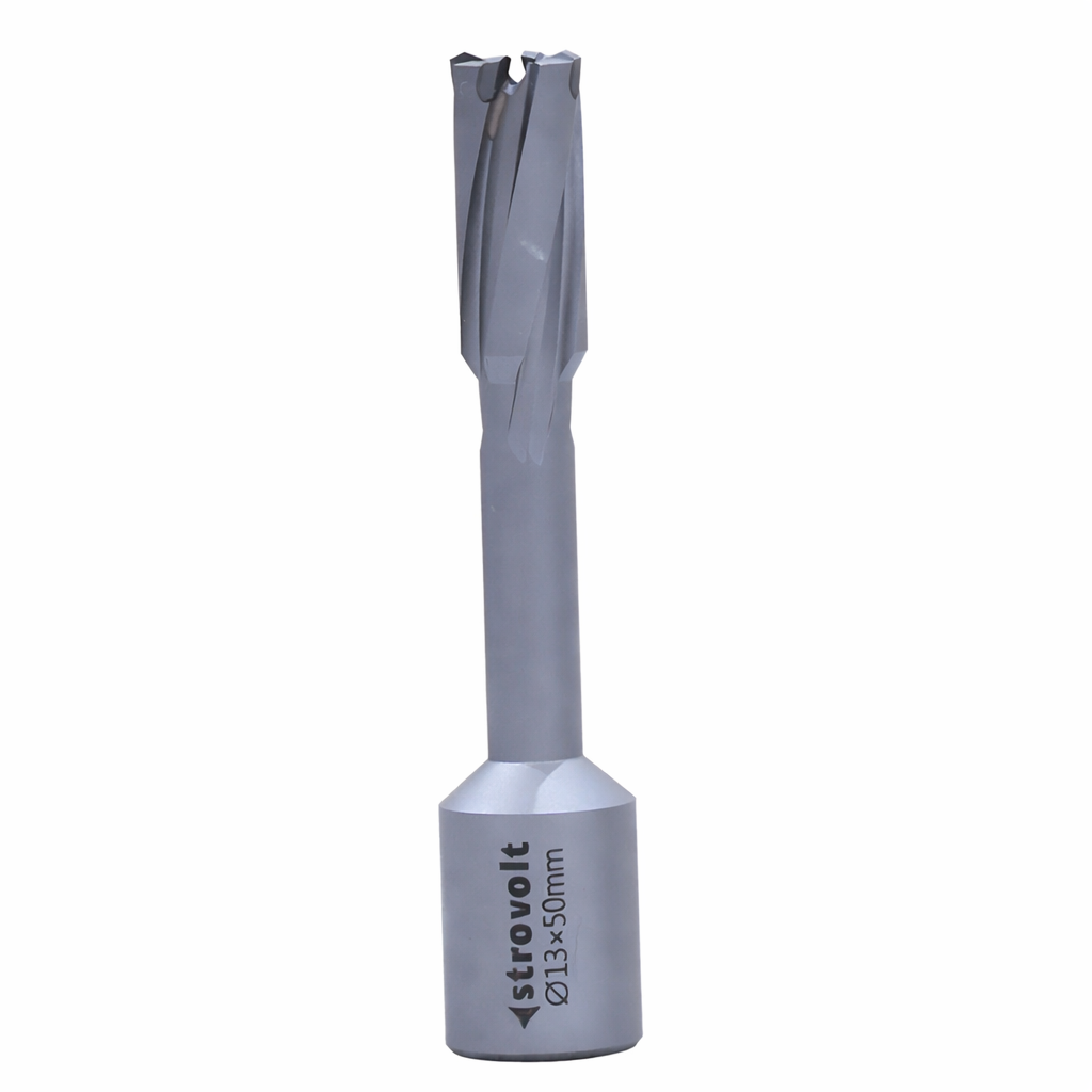 Strovolt TCT Annular Core Cutter 13mm x 50mm Tungsten Carbide Tipped Mag Drill Bit Heavy Duty Stainless Steel & Rail Cutter 3/4" Weldon Shank STRO781350 - strovolt - SKU: STRO781350