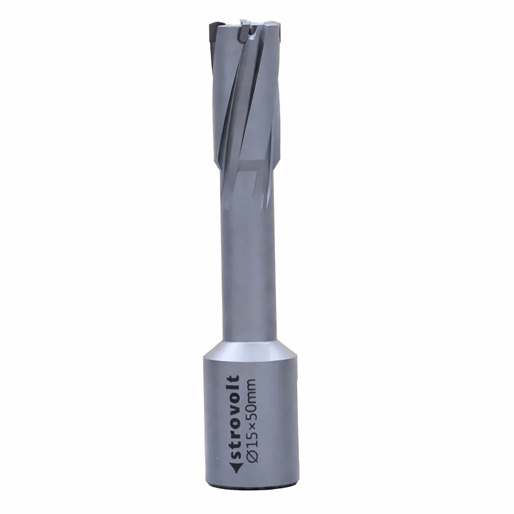 Strovolt 15mm x 50mm TCT Annular Core Cutter Tungsten Carbide Tipped Mag Drill Bit Heavy Duty Metal Hole Saw for Stainless Steel & Rail 3/4" Weldon Shank STRO781550 - strovolt - SKU: STRO781550
